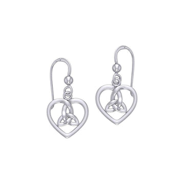 Celtic Heart Trinity Knot Earrings TER1292 - Jewelry